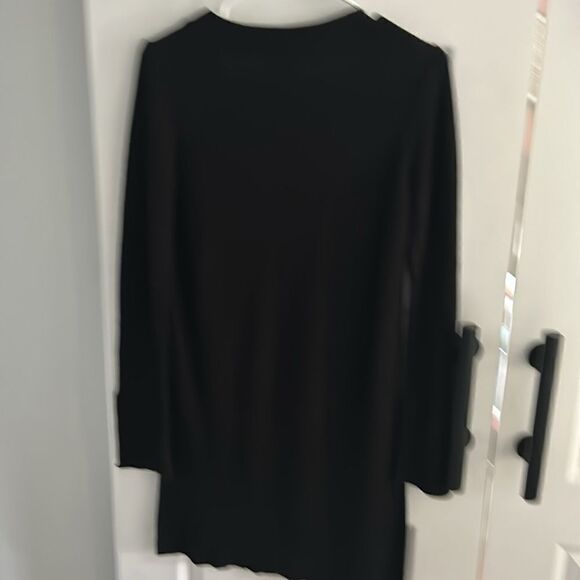 Free People classic black knit sweater‎ tunic size small - Picture 6 of 8